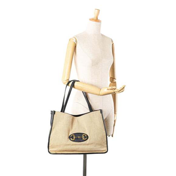 GUCCI Authentic Cream Leather Horsebit Shoulder Bag - Picture 10 of 10